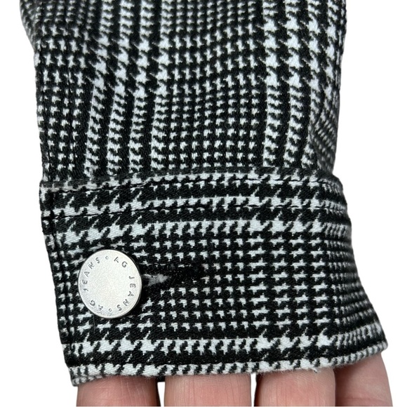 AG black & white houndstooth Trucker Style Jacket - Picture 6 of 8